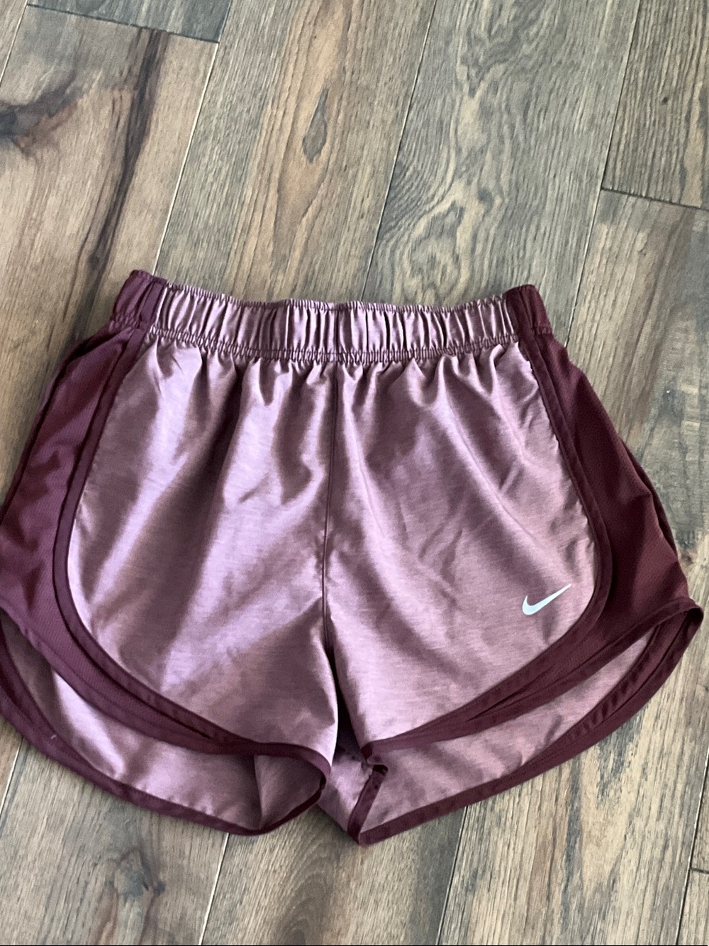 Nike Women’s Two-Tone Maroon Athletic Shorts